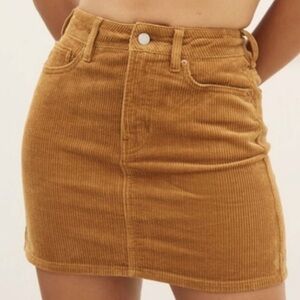 PacSun Corduroy Mini Skirt Size 26 💛🧡🤎